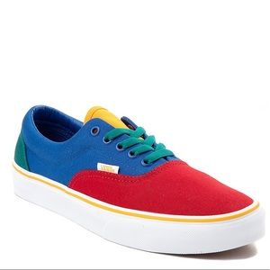 Retro color blocked/colorful low top Vans